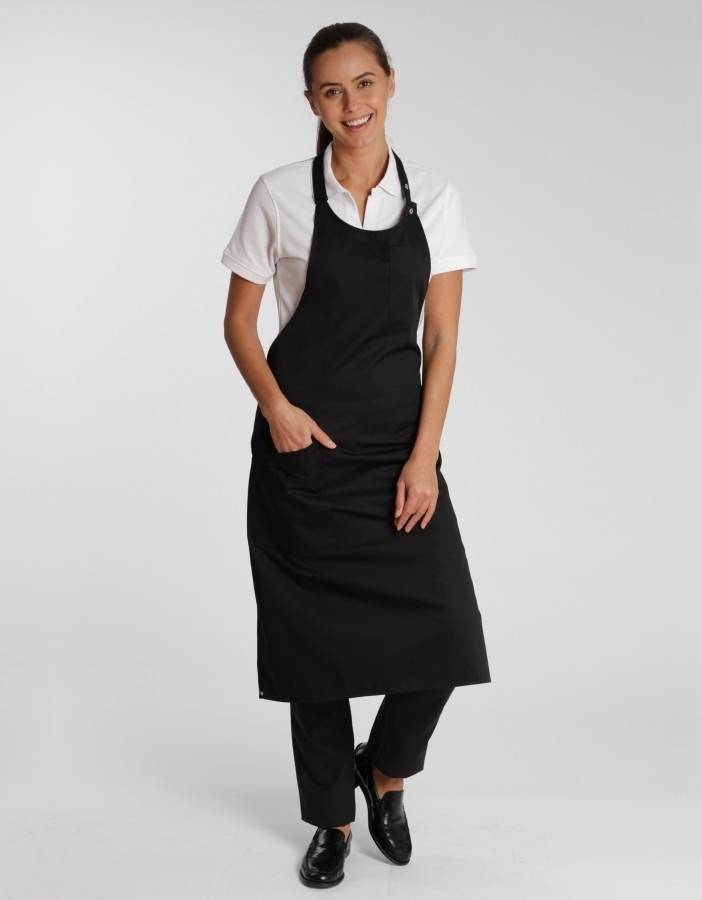 Fartuch kelnerski z regulacją na zatrzaski i kieszeniami