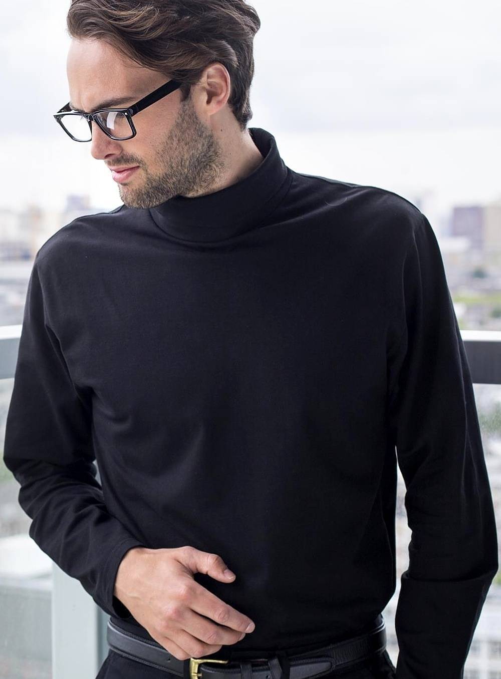 Golf męski model Roll-Neck