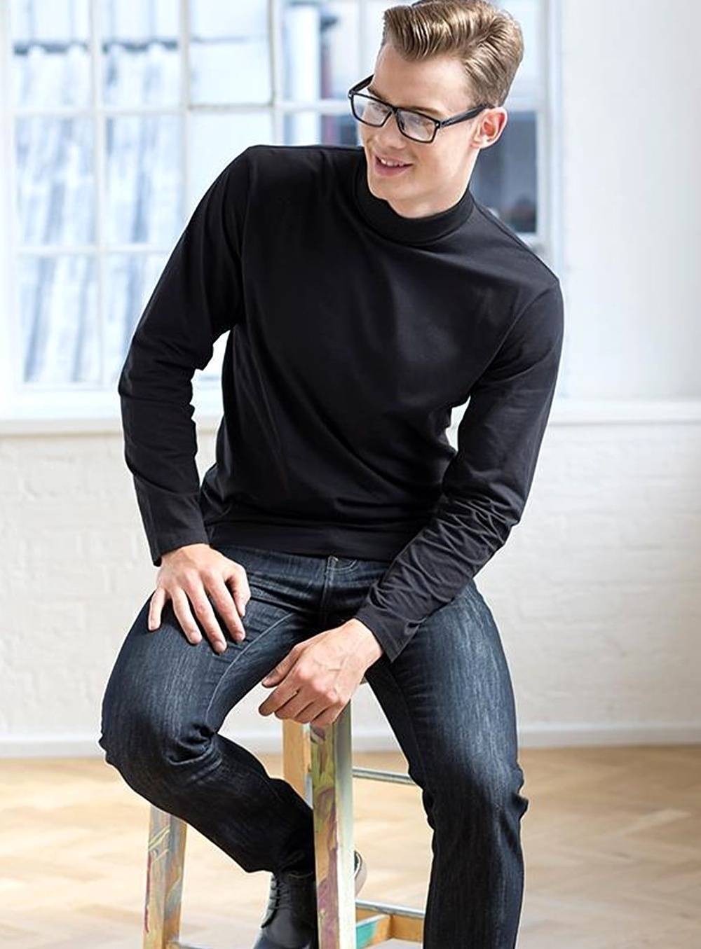 Golf męski model Roll-Neck