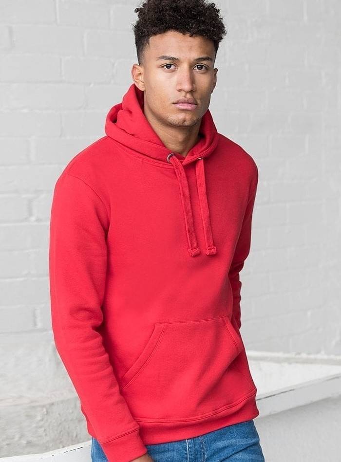 Gruba bluza z kapturem i kieszenią z otworem na słuchawki