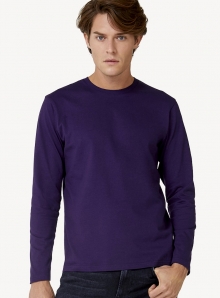 T-shirt z długimi rękawami z bawełny typu Ring-spun B&C