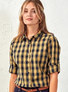 Damska koszula ze wzorem duże kraty