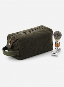 Kosmetyczka Canvas z podszewką i mosiężnymi detalami