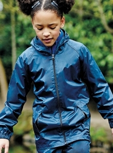 Dziecięca kurtka przeciwdeszczowa Regatta z odblaskowymi detalami