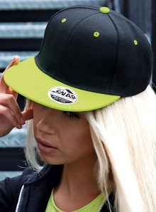 Dwukolorowa czapka z prostym daszkiem Bronx