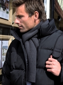 Szalik z dwuwarstwowej dzianiny Heavy Knit Scarf