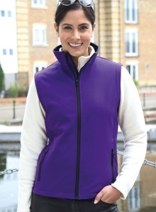 Damski bezrękawnik softshellowy Printable