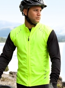 Odblaskowy bezrękawnik na rower Bikewear Crosslite