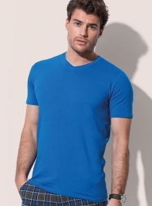 Koszulka męska z krótkim rękawem model V-Neck Clive