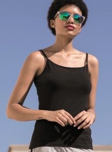 Koszulka damska na ramiączkach z elastycznej tkaniny