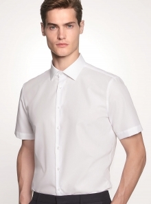 Koszula męska Seidensticker o fasonie slim fit z krótkimi rękawkami
