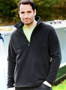 Męska bluza polarowa z krótkim zamkiem