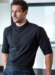 Męska koszula ze stójką Henbury Mandarin