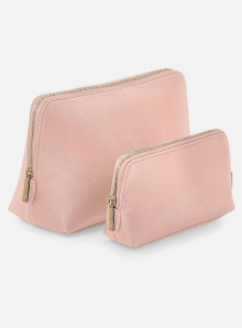 Elegancka kosmetyczka z materiału imitującego skórę