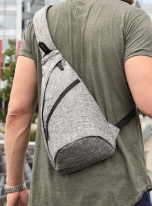 Modny plecak na ramię o strukturze melanżu