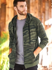 Męska bluza moro z kapturem Camo Hooded