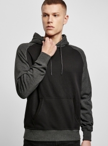 Dwukolorowa bluza męska z kapturem bez metki producenta