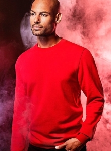 Bluza klasyczna odporna na mechacenie o gładkiej strukturze materiału