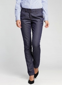 Kelnerskie spodnie jeansowe w modelu damskim