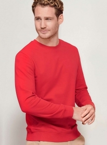 Ekologiczna klasyczna bluza z bawełny organicznej z dodatkiem materiału z recyklingu