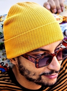 Czapka zimowa z bawełny organicznej - zawiera hipoalergiczne włókna