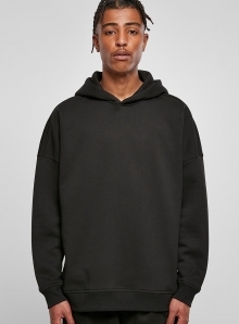 Bluza z kapturem z obniżonymi ramionami, fason oversized
