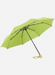 Podręczny parasol z rączką z naturalnego drewna