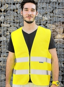 Kamizelka odblaskowa zapinana zamkiem błyskawicznym, Korntex