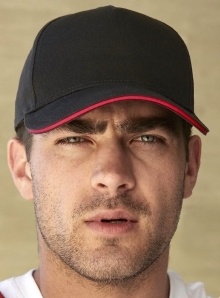 EarthAware® Classic Organic Cotton 5 Panel Cap - Sandwich Peak