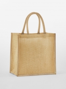 Natural Starched Jute Mini Gift Bag