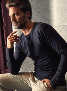 Męska bluzka z długim rękawem Premium-T