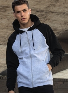 Rozpinana bluza bejsbolówka z dwuwarstwowym kapturem