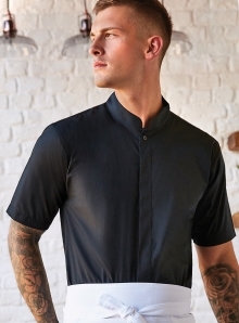 Koszula męska z krótkim rękawem model Mandarin