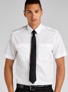 Koszula męska typu pilotka z krótkimi rękawami
