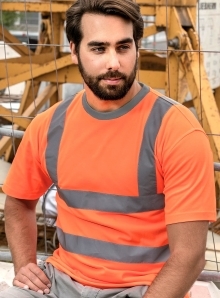 Odblaskowa koszulka robocza Korntex z oddychającego materiału