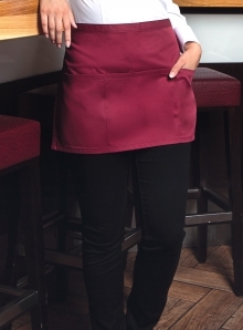 Zapaska kelnerska o krótkim fasonie z kieszeniami