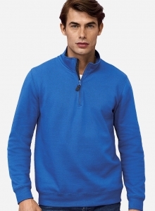 Bluza męska ze stójką z zamkiem