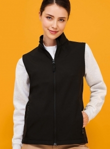 Damski bezrękawnik softshell z podszewką polarową