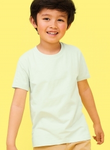 Dziecięca koszulka z prążkowanym kołnierzykiem