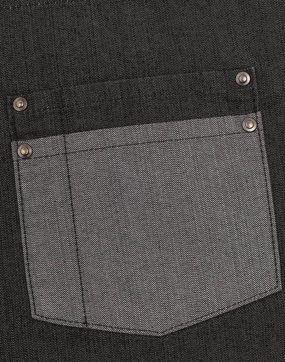 Jeansowa dwukolorowa zapaska kelnerska z kieszeniami