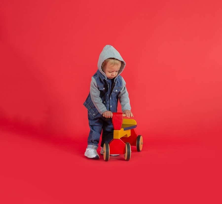 Jeansowa kurtka niemowlęca