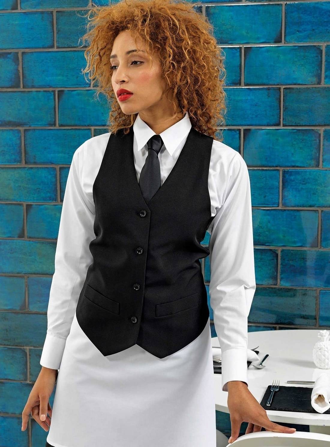 Kamizelka kelnerska damska Ladies Lined