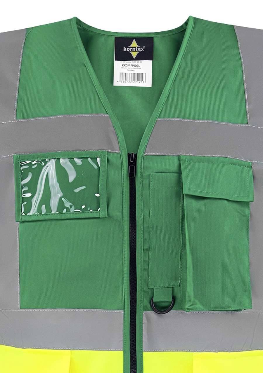 Kamizelka odblaskowa z praktycznymi kieszeniami i miejscem na identyfikator