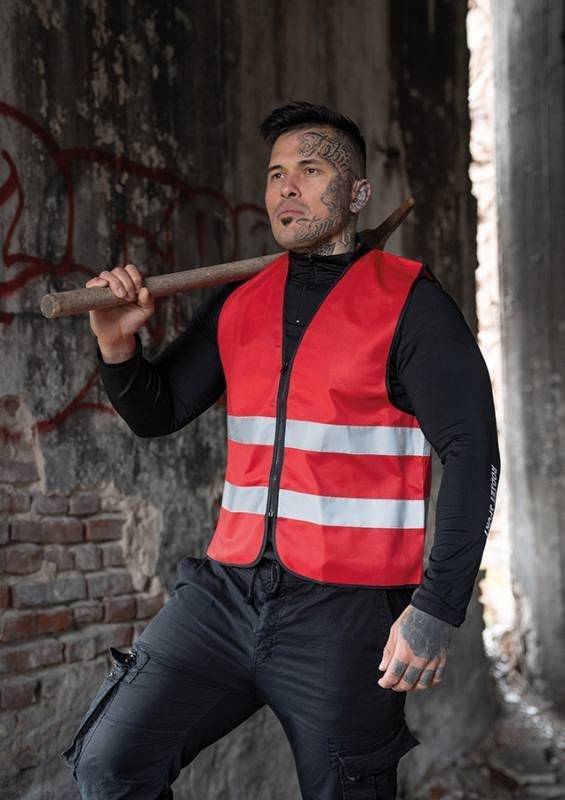 Kamizelka odblaskowa zapinana zamkiem błyskawicznym, Korntex