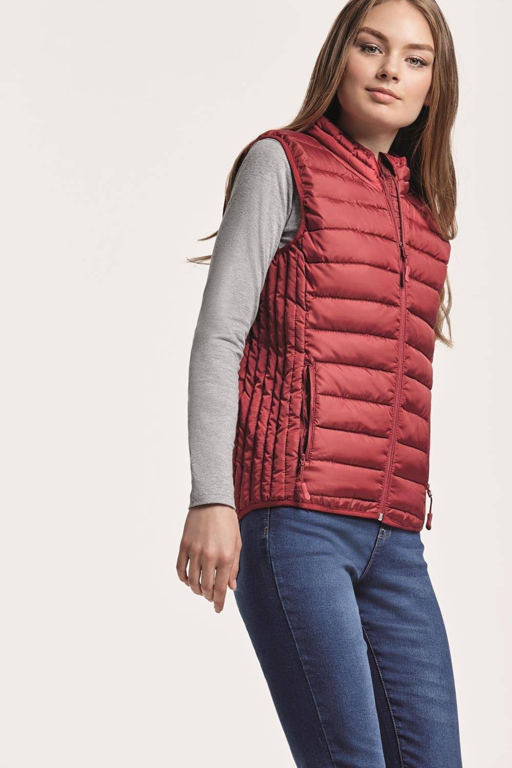 Kamizelka pikowana damska Roly z kontrastową podszewką