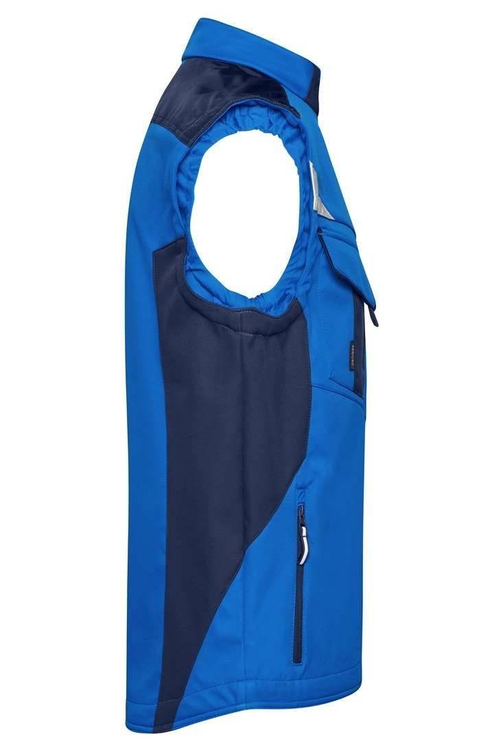 Kamizelka robocza softshell z odblaskowymi detalami, wodoodporna