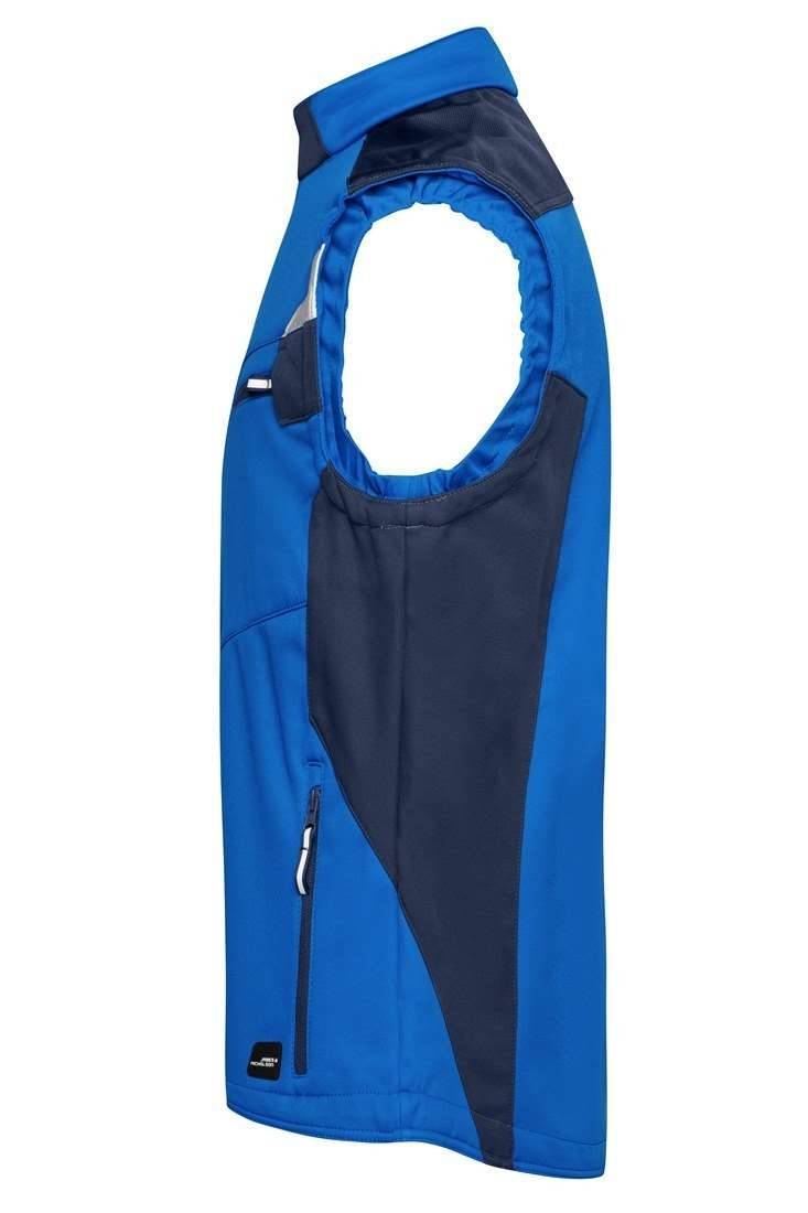 Kamizelka robocza softshell z odblaskowymi detalami, wodoodporna