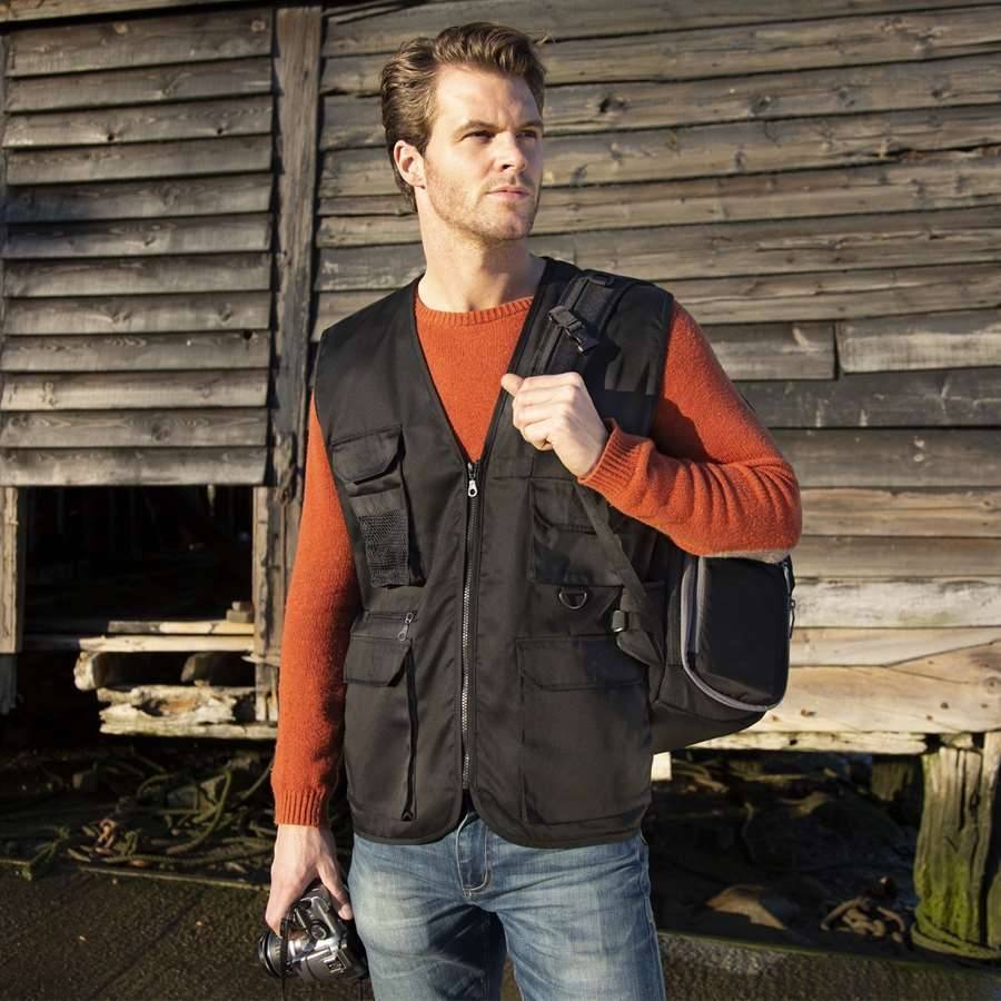 Kamizelka z kieszeniami model męski Safari