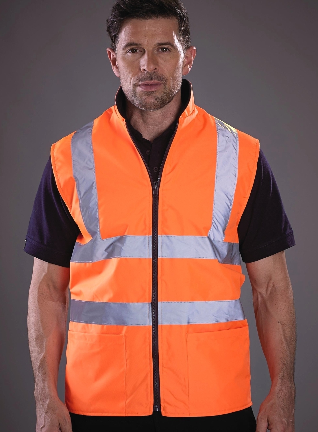 Kamizelka z polaru odblaskowa Reversible Fleece