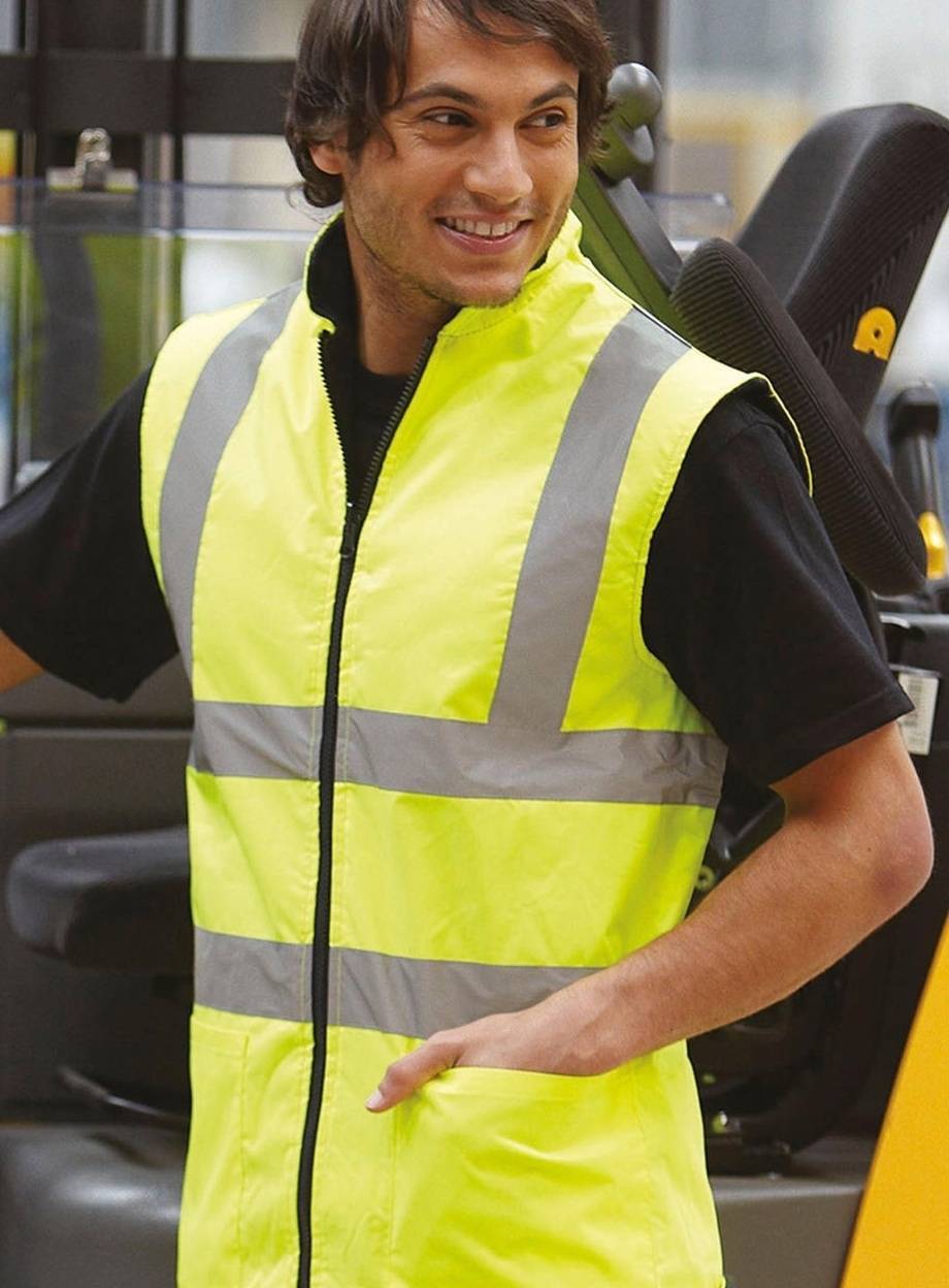 Kamizelka z polaru odblaskowa Reversible Fleece